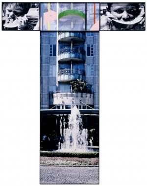John Baldessari - The Intersection Series: Children Eating Watermelon/High Rise Building, 2001