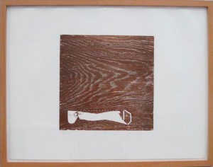 Joseph Beuys - Holzschnitte: Bein (Woodcuts: Leg), 1961/1973-74, woodcut, hand-printed in brown on wove, in portfolio