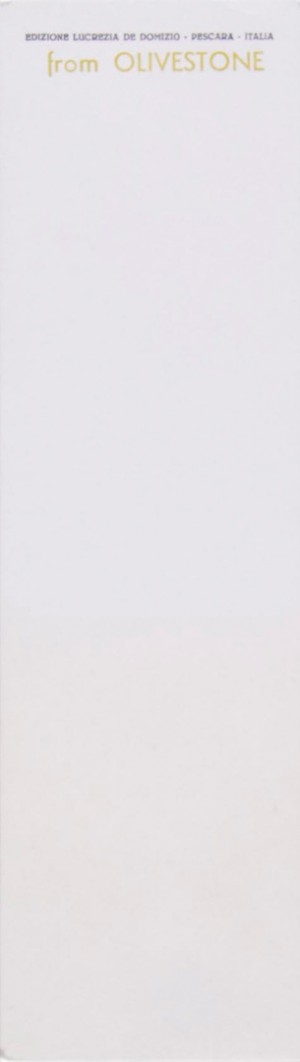 Joseph Beuys - Löschblatt (Olivestone) (Blotting Paper (from Olivestone)), 1984, blotting paper, typography, olive oil