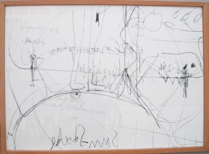 Joseph Beuys - Minneapolis-Fragmente (Minneapolis Fragments), 1977, lithograph on wove and pencil, stamped