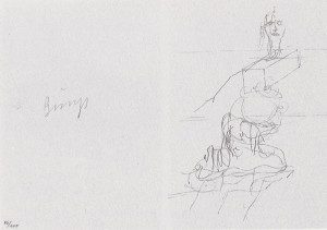 Joseph Beuys - Zeichnungen zu Codices Madrid von Leonardo da Vinci, 1975, granolithograph