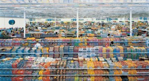 Andreas Gursky - 99 Cent, 1999, chromogenic print mounted on Plexiglas in artist's frame