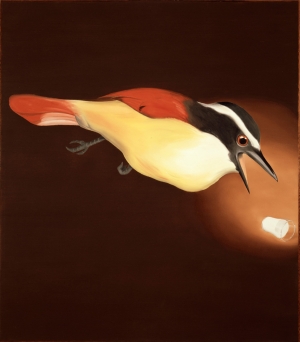 Ed Ruscha - Angry Because It's Plaster, Not Milk, 1965, oil on canvas