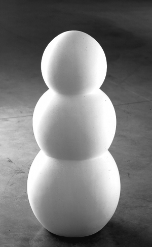 Robert Therrien - No title (plaster snowman), 1982-98, plaster