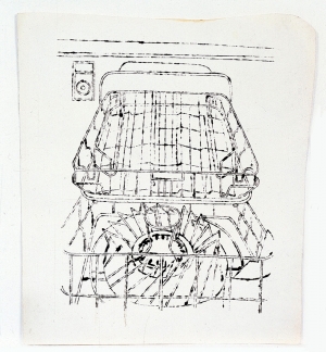 Andy Warhol - Dishwasher, 1960, ink on paper