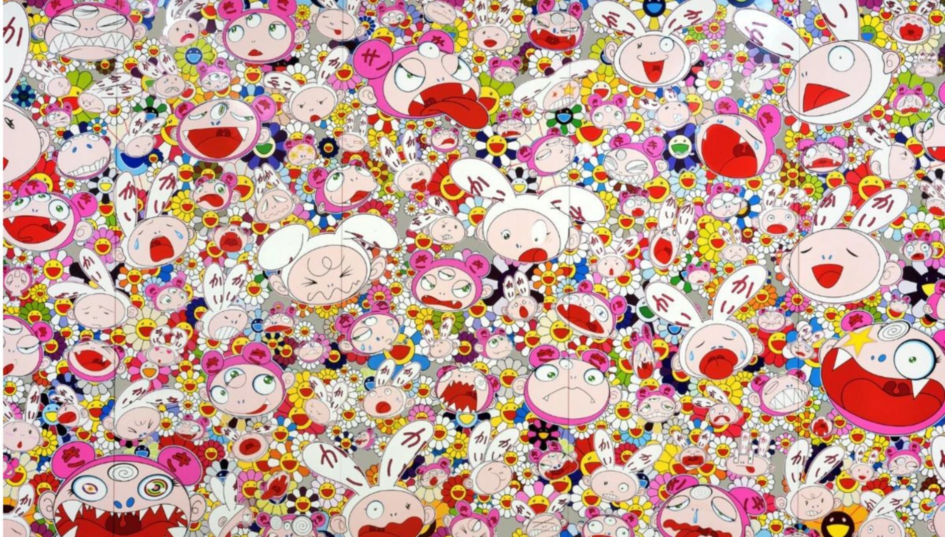 Artwork image of Hustle'N'Punch by Takashi Murakami